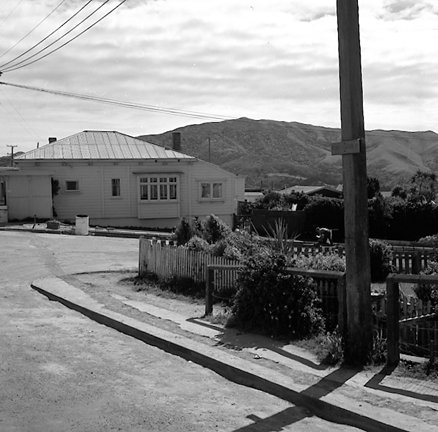 c. Wooden garage on roadside