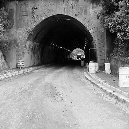 d. Views of entrance and interior of Karori Tunnel. Workmen