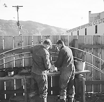 f. Construction of pumping station, workmen, machinery