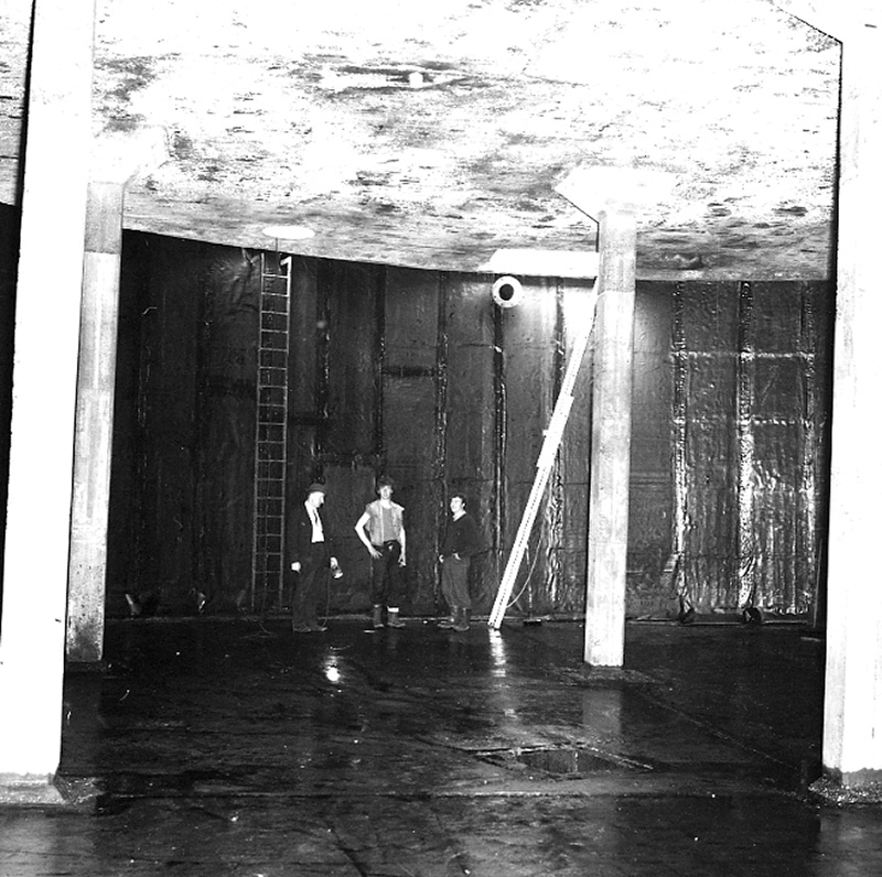 b. Re-lining interior, Onslow Water Tank