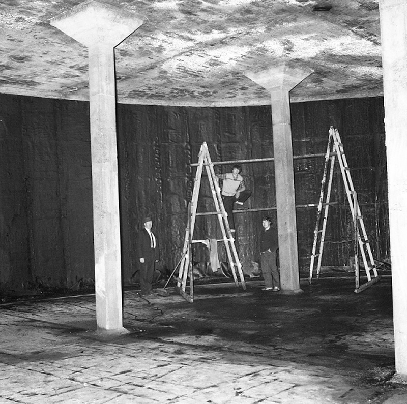 b. Re-lining interior, Onslow Water Tank