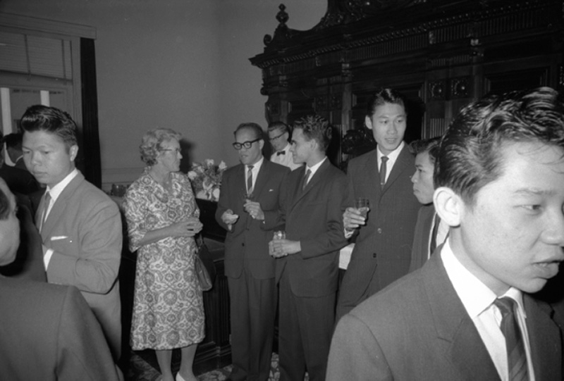 q. Reception to Colombe Plan Students