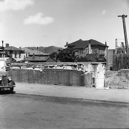 b. Views of site where dwelling has been demolished. Residential area