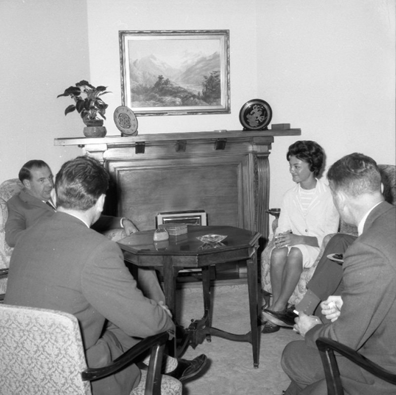 a. Mayor entertaining Miss New Caledonia