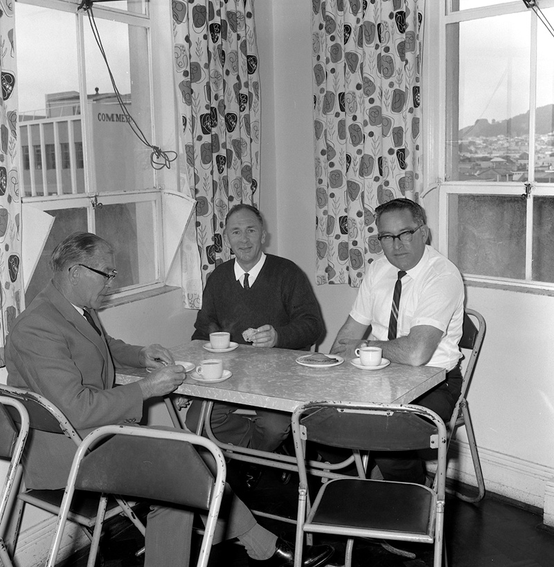 e. Cafeteria, Staff and customers