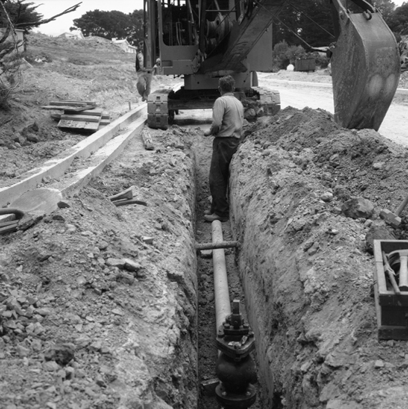 a. Laying 6 inch Main