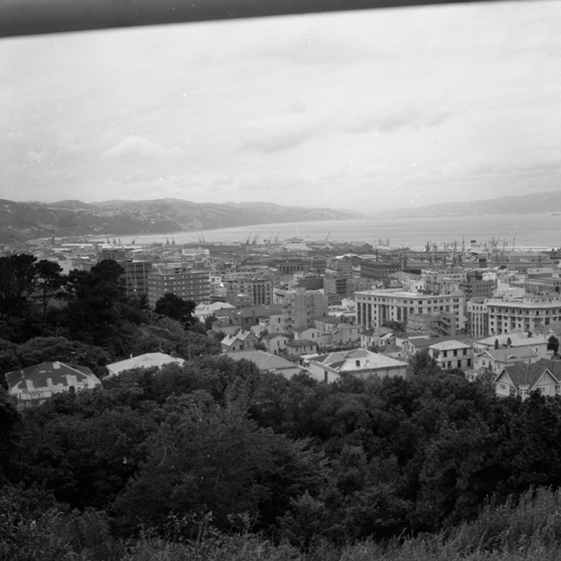 b. Views of city and harbour from Kelburn