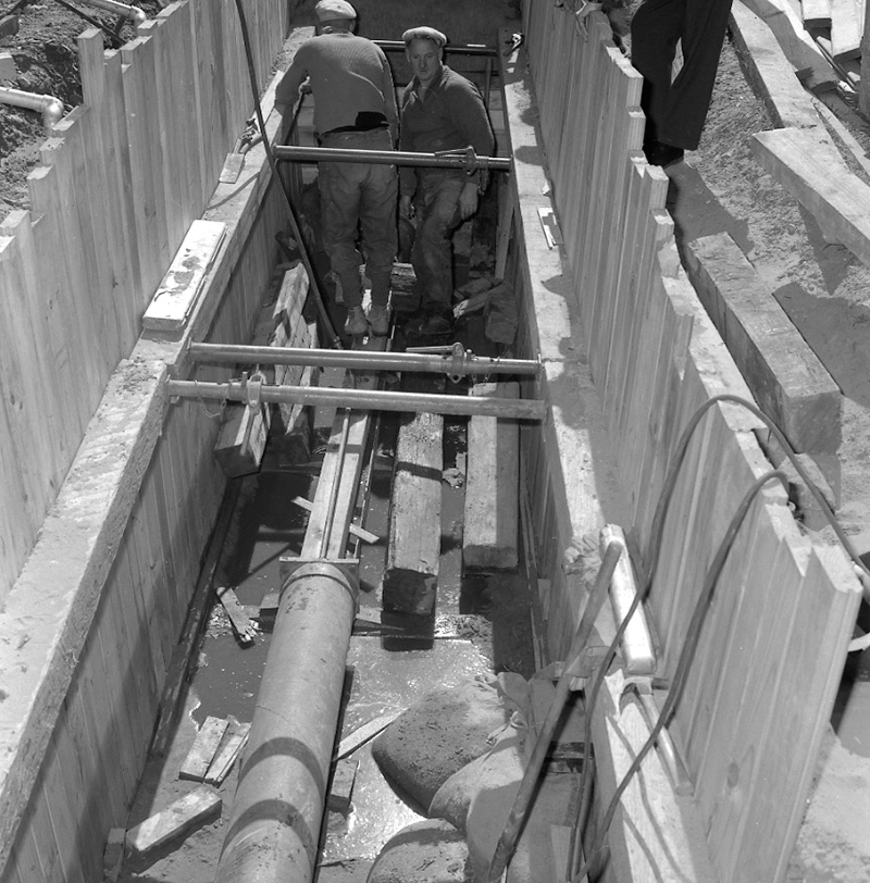 b. Marshall Court Flats, drainage