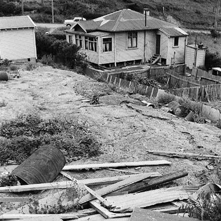 e. Views of residential properties in Houghton Bay Road and Cave Road area