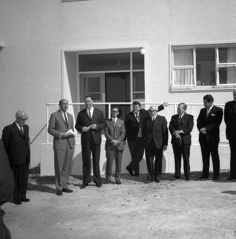 b. Official opening of Hanson Street Flats