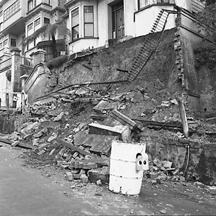 b. views of slip affecting residential properties