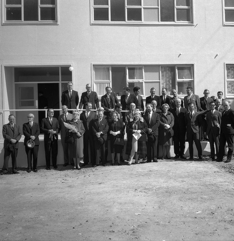 c. Official opening of Hanson Street Flats