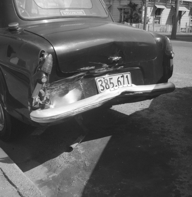 f. Damaged car Cambridge Tce