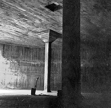 f. Interior of reservoir