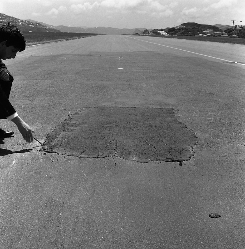 b. Airport runway surface flaws