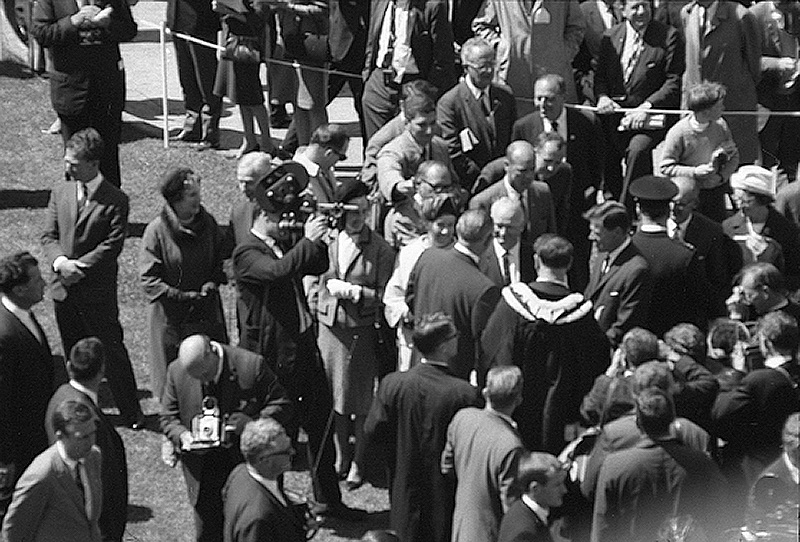 h. Reception for President Johnson, USA, Civic Square - with Mayor Kitts