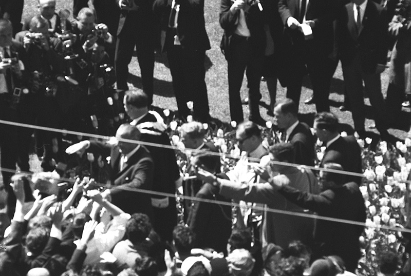 k. Reception for President Johnson, USA, Civic Square - with Mayor Kitts