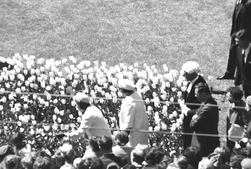 m. Reception for President Johnson, USA, Civic Square - with Mayor Kitts