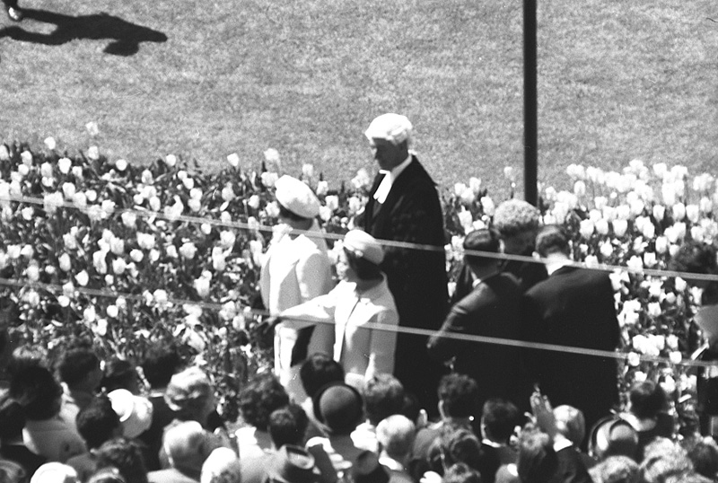 n. Reception for President Johnson, USA, Civic Square - with Mayor Kitts