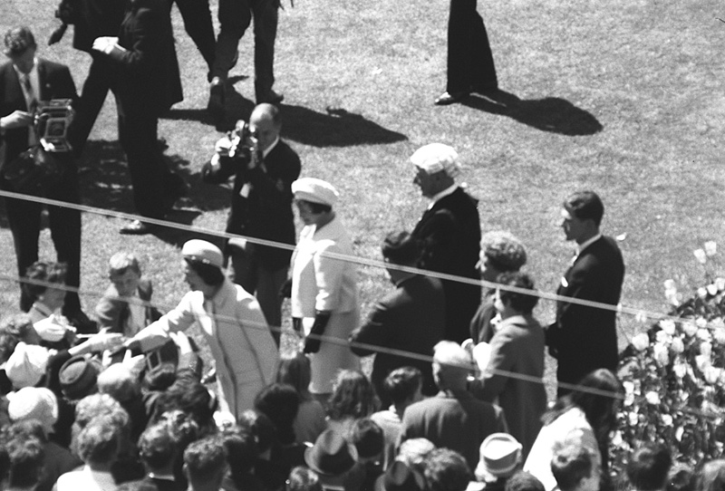 o. Reception for President Johnson, USA, Civic Square - with Mayor Kitts