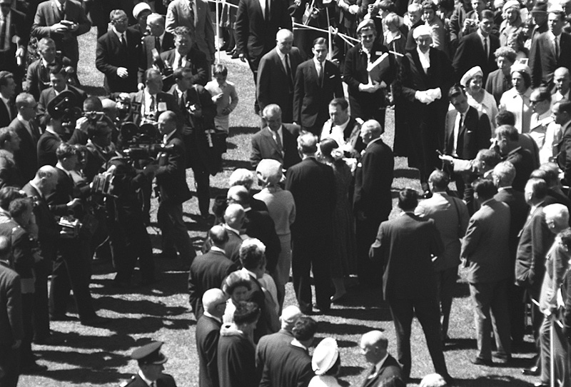 u. Reception for President Johnson, USA, Civic Square - with Mayor Kitts