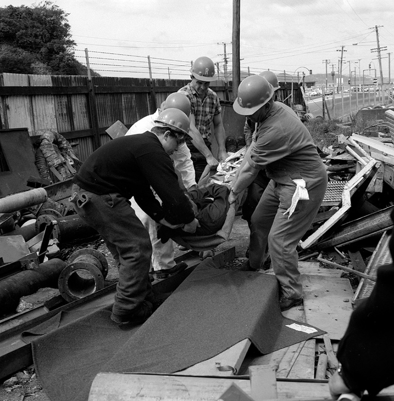 e. Civil Defence Test, Ngauranga Meat Works