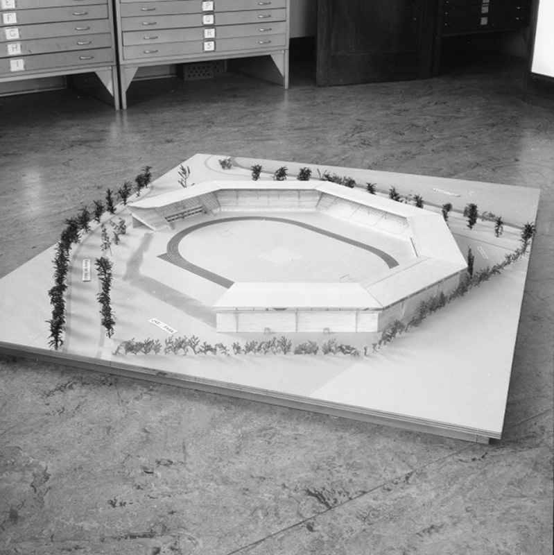 c. Model of stadium