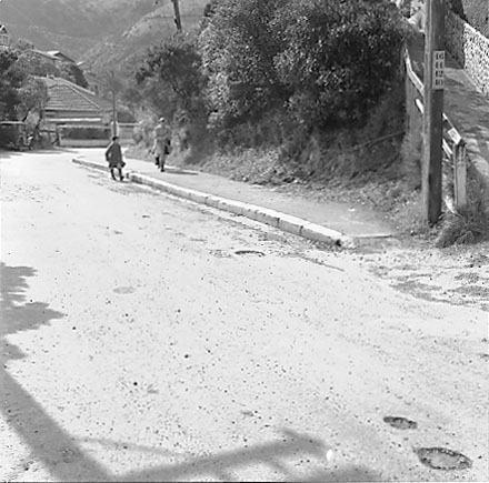 b. Asphalt road surface outside, 37 Oban Street