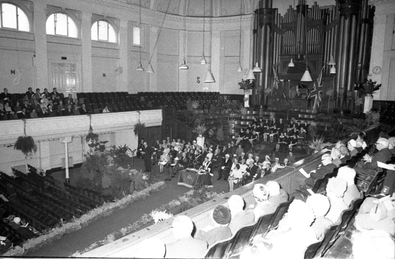 b. Reception, Town Hall, Sir Arthur Porritt