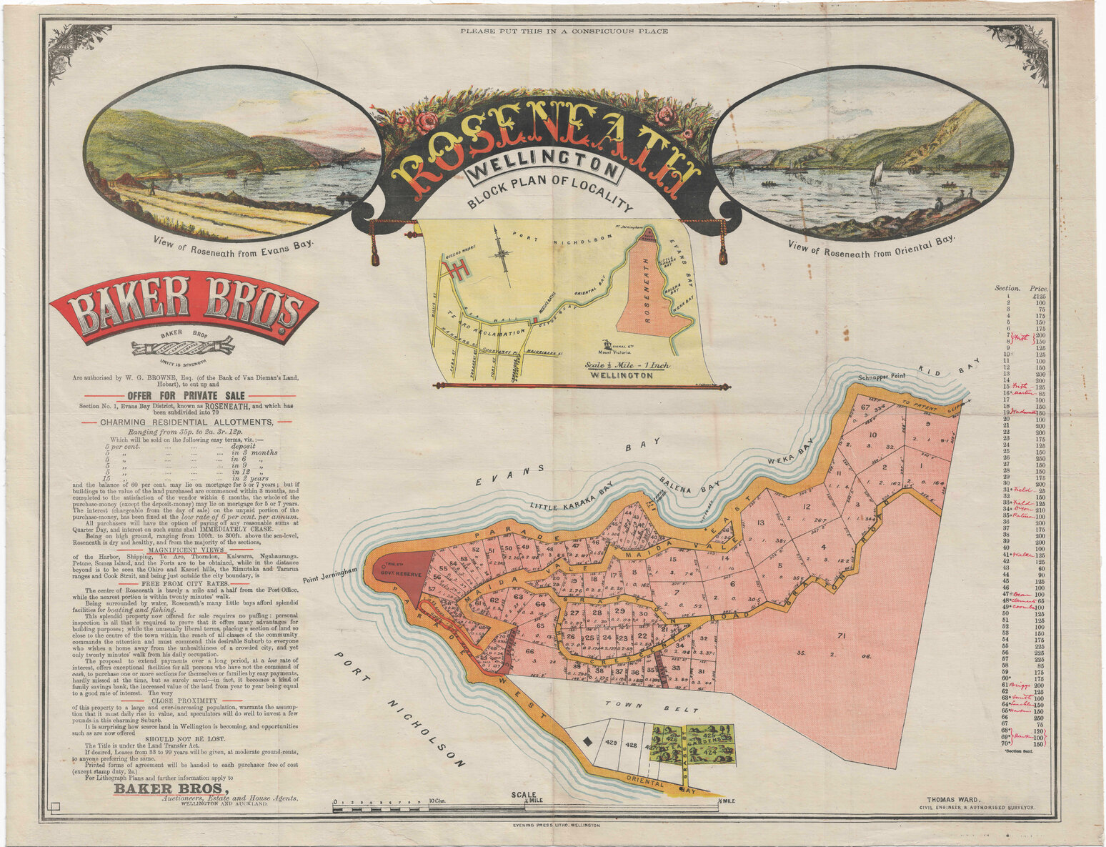 Roseneath, Block Plan of Locality