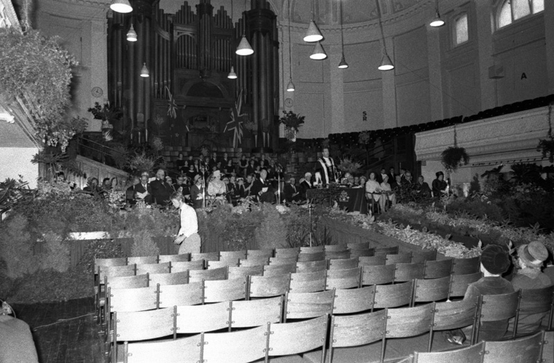 f. Reception, Town Hall, Sir Arthur Porritt