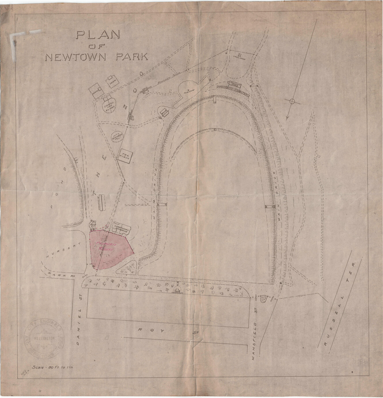Plan of Newtown Park
