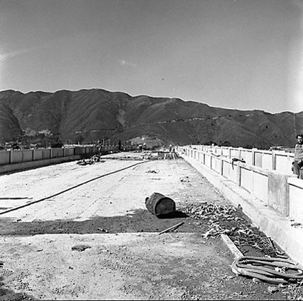 b. New bridge is being constructed