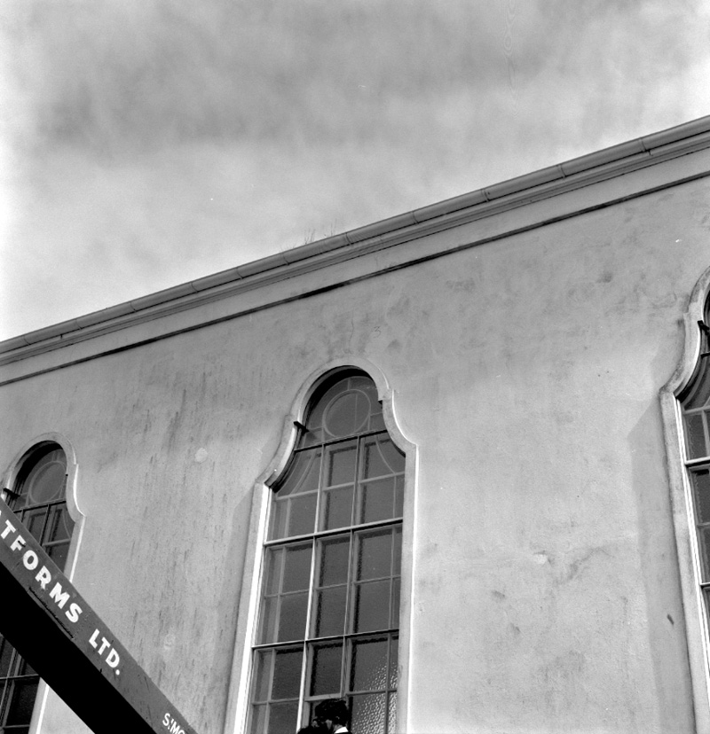 d. Crematorium, Karori Cemetery - cracks in wall