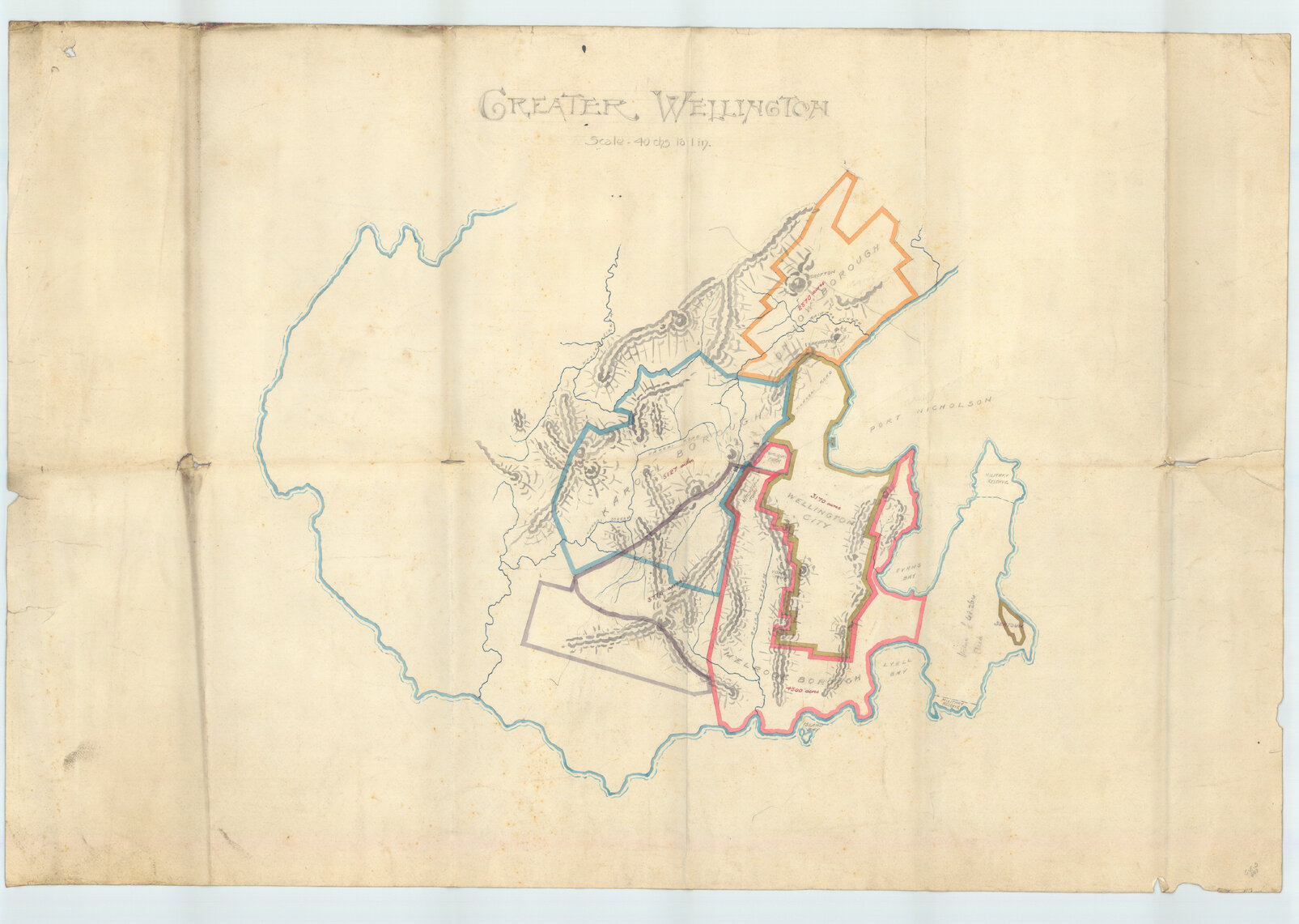 Greater Wellington city boundaries
