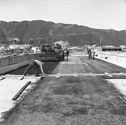 b. Construction of new Pipe Bridge, Petone Foreshore