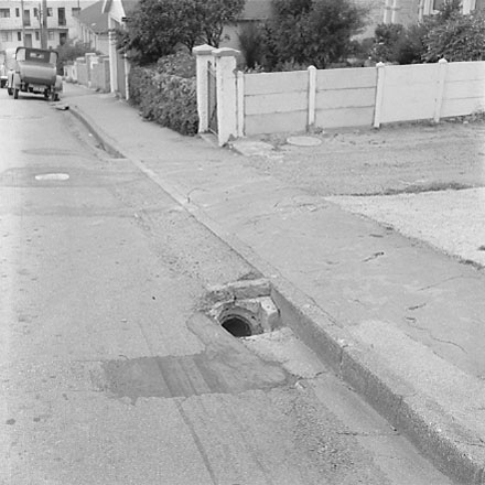 b. views of footpath, kerb and channel