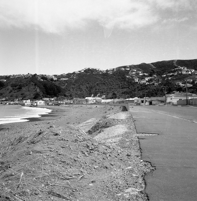 b. Sea Wall, Lyall Bay