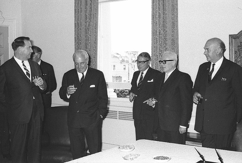 ad. Reception, Mr Holt, Australian Prime Minister