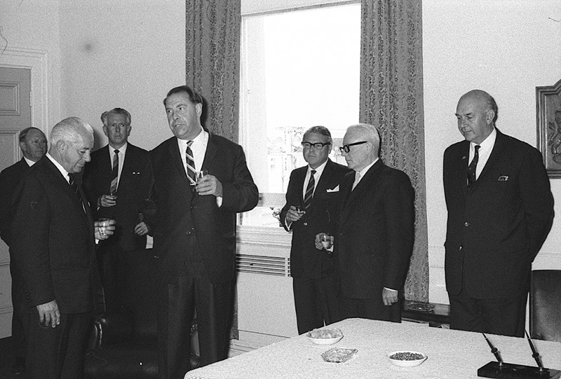 q. Reception, Mr Holt, Australian Prime Minister