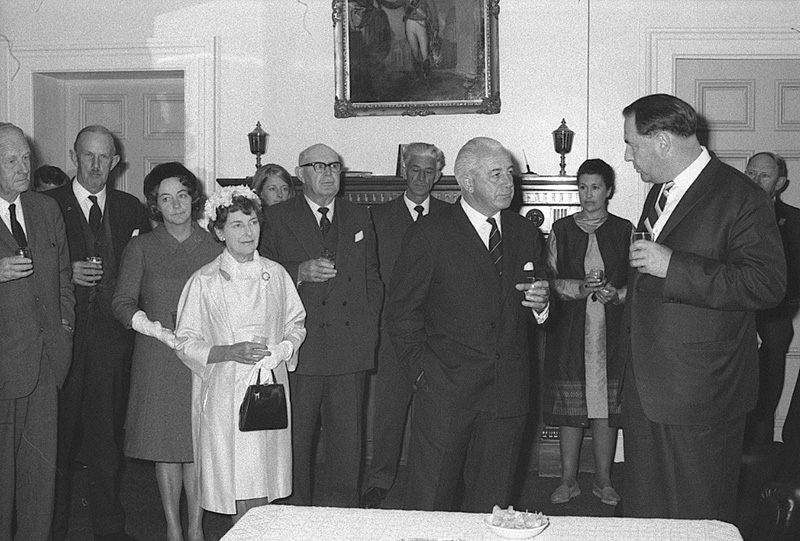 r. Reception, Mr Holt, Australian Prime Minister