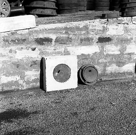 a. Different pieces of equipment held by the Stores Department at the Corporation Yard