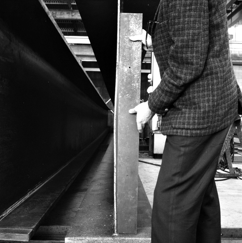 b. Steel beams for Box Hill Bridge, Petone