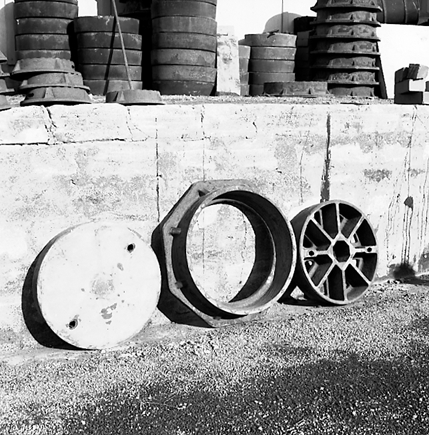 b. Different pieces of equipment held by the Stores Department at the Corporation Yard