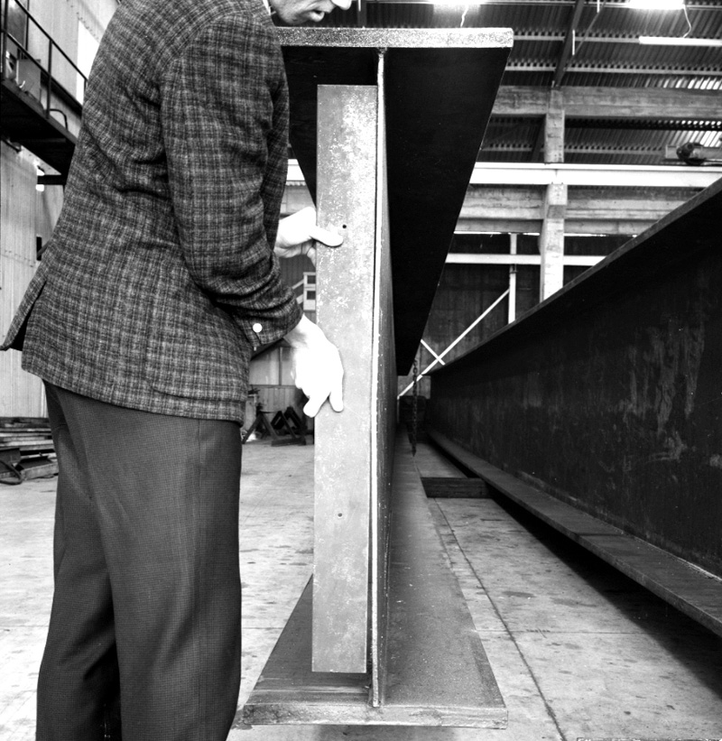 c. Steel beams for Box Hill Bridge, Petone