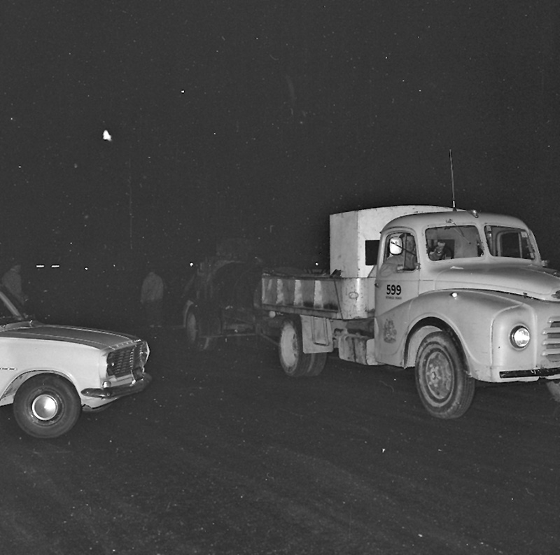c. Airport, night paving of runway