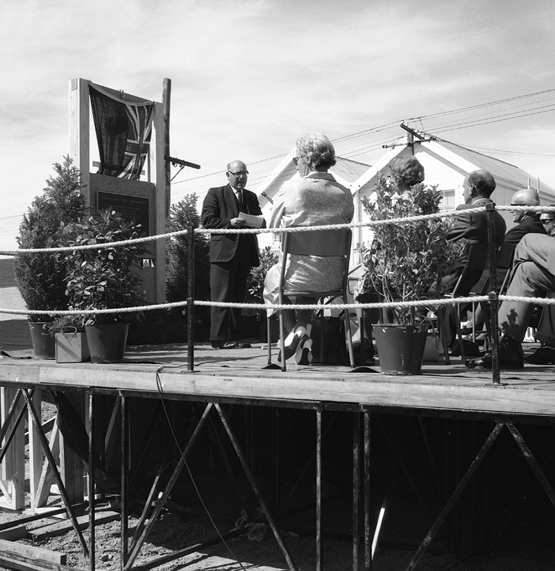 b. Nairn Street Flats, Official opening ceremony