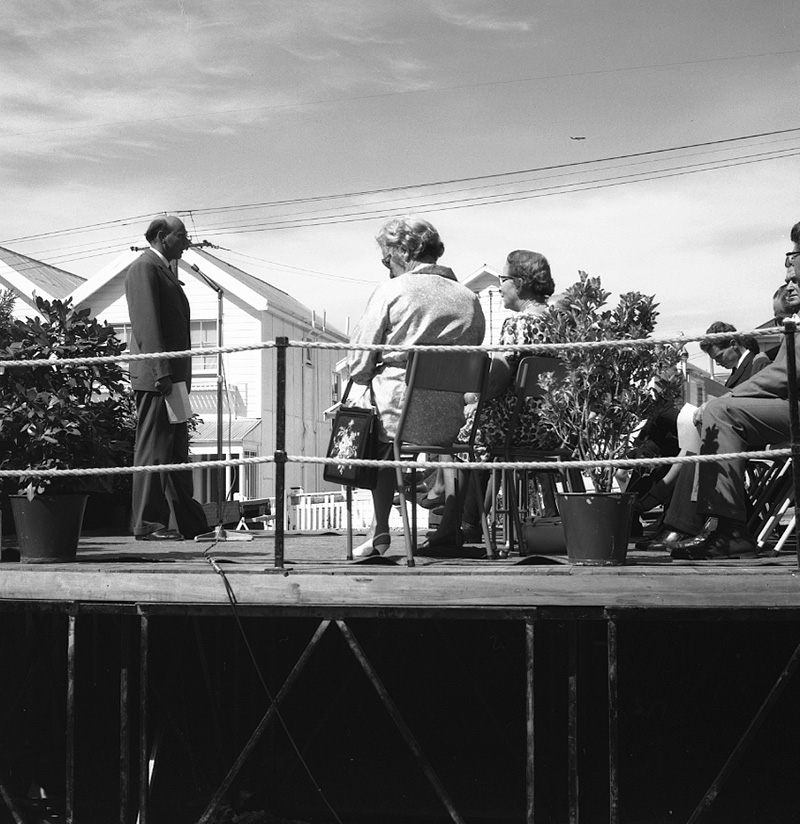 d. Nairn Street Flats, Official opening ceremony