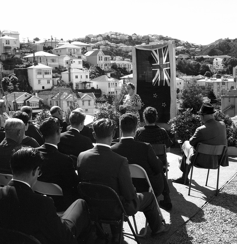 i. Nairn Street Flats, Official opening ceremony