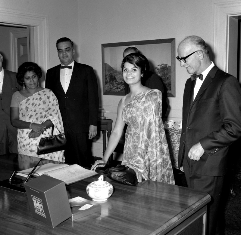a. Reception, Miss Ceylon (Cheryl Winter)